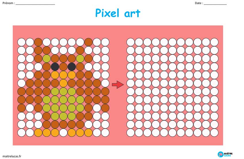 Pixel Art OISEAU