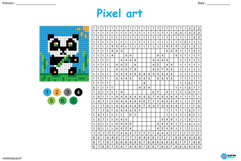 Pixel Art Panda