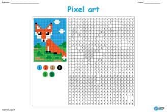 Pixel Art Renard