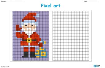 Pixel Art Père Noël