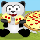 Jeux éducatifs Pizza pandas Les fractions CE2 CM1 CM2