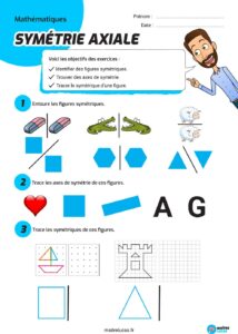 Exercices Tracer Une Figure Par Symétrie Axiale CM2 - Maître Lucas