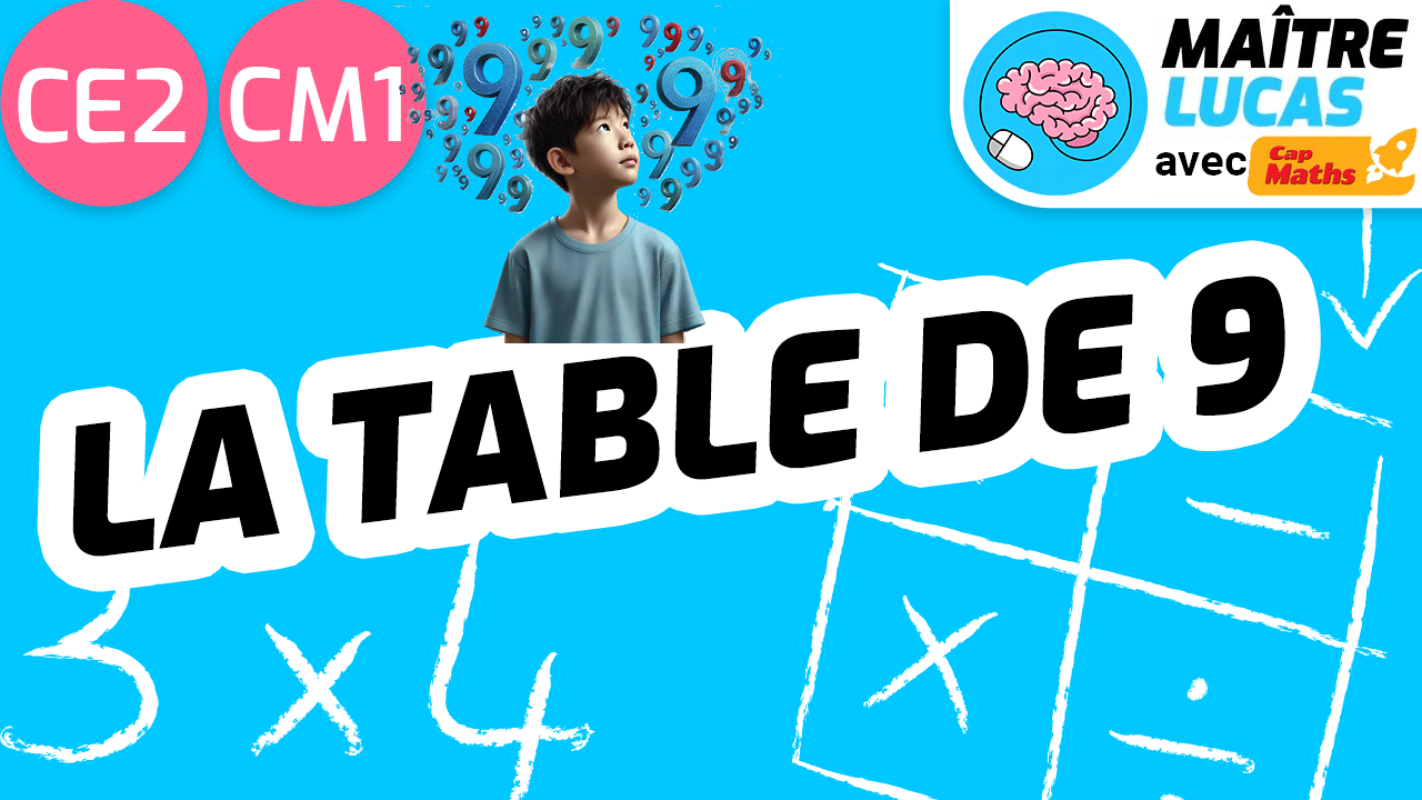 Leçon la table de multiplication de 9 CE2 CM1
