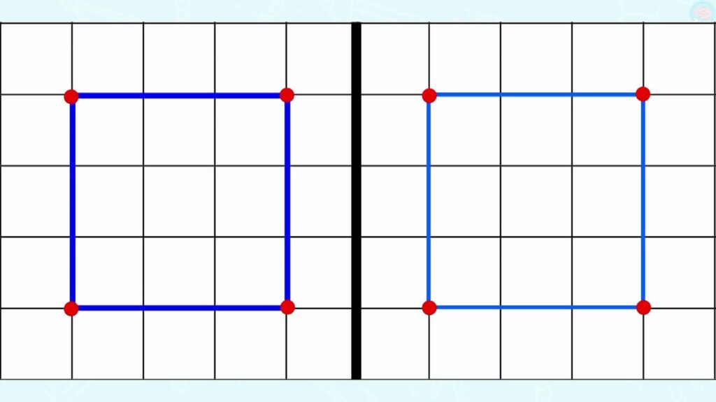 Tracer un carré avec axe de symétrie CM1 CM2