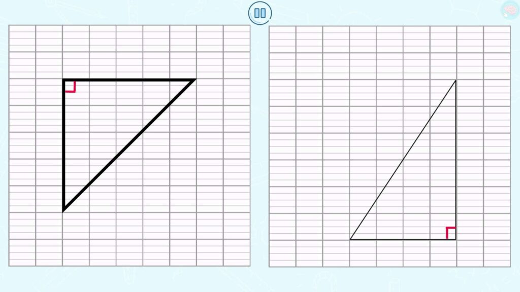 Dessiner un triangle rectangle CE1 CE2